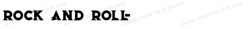 rock and roll字体转换